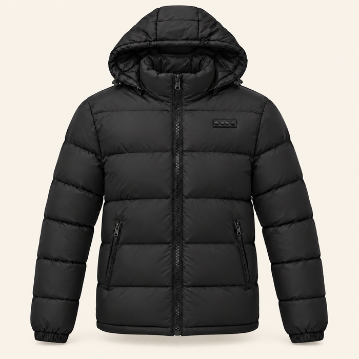 USB Heated Padded Jacket — 17 Zones, Four Controls