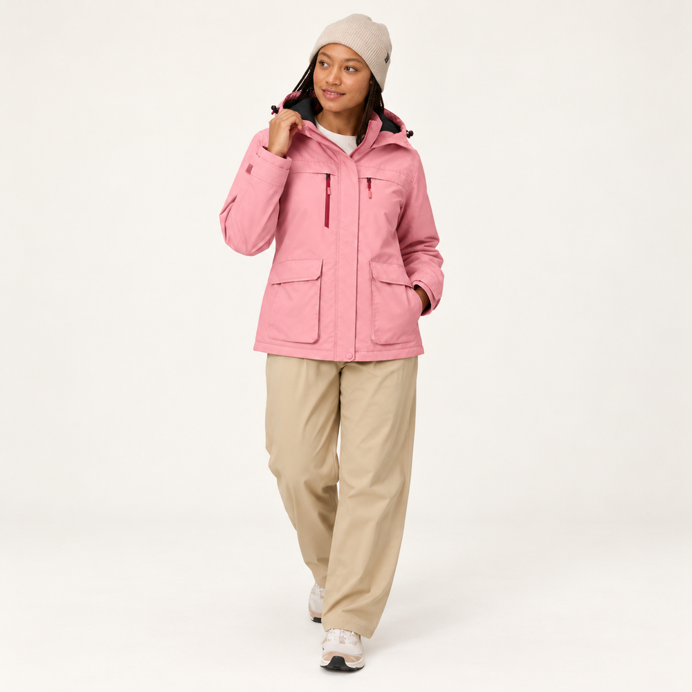Women’s Heated Hooded Jacket – Lightweight Colour Trail