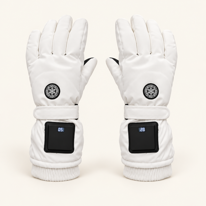 Rechargeable Heated Gloves — 3 Heat Settings, Batteries Included