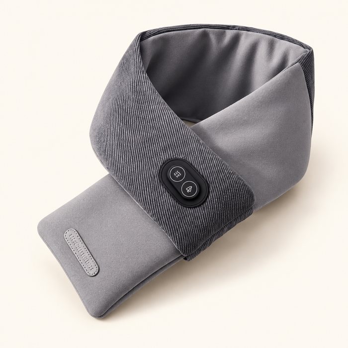 Grey USB Heated Neck Scarf — Three Settings