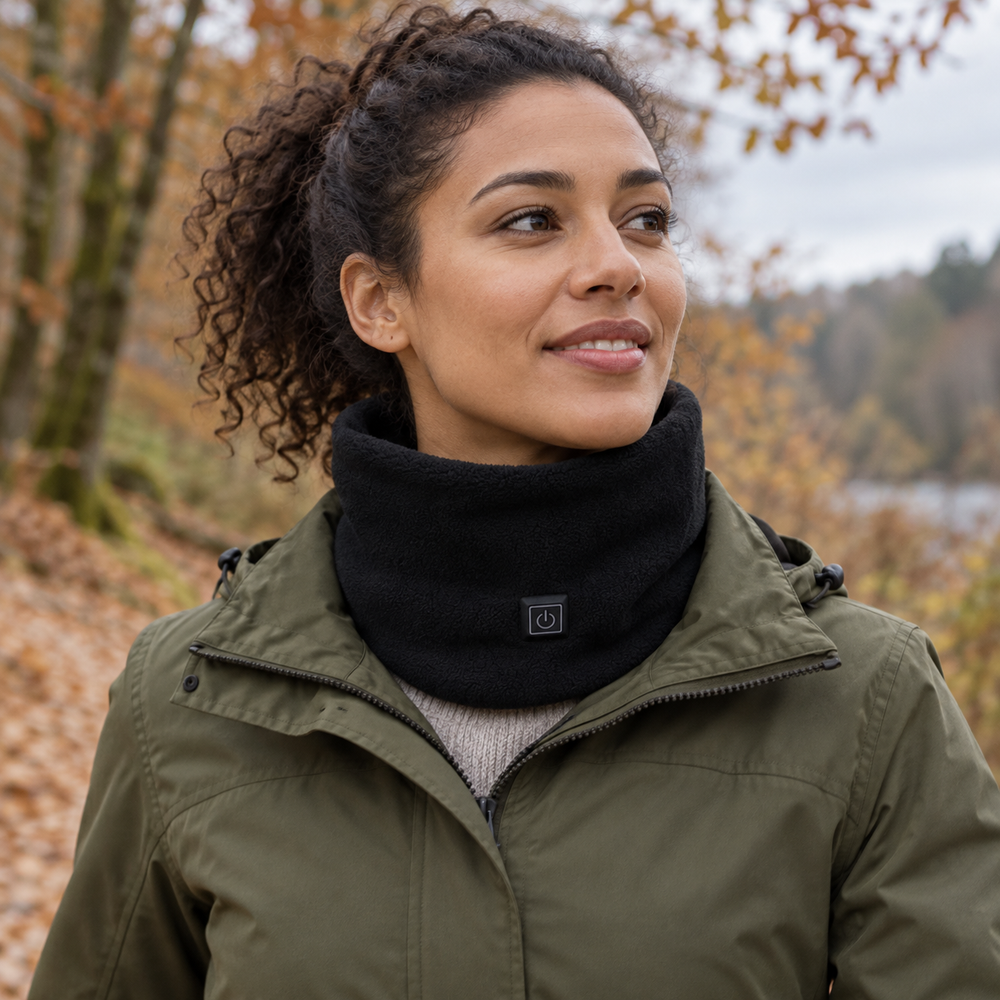 USB Heated Fleece Neck Warmer — Three Settings