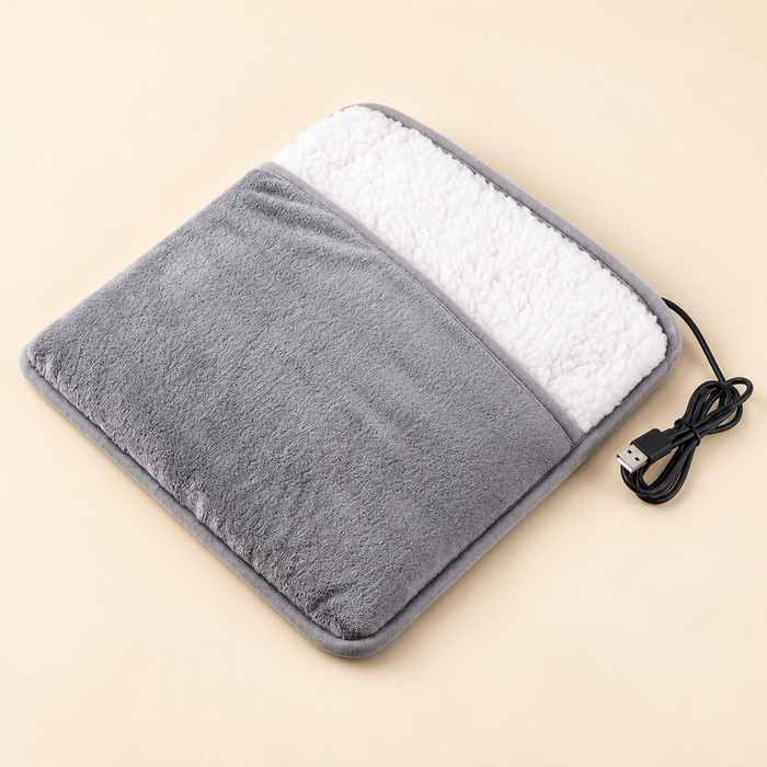 USB Foot Warmer Pad — Soft Fleece Pocket