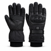 Mydays Tech MDST-061 black heated gloves, showing the textured palm and padded back.