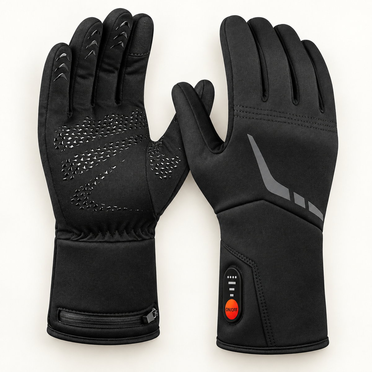 Rechargeable Heated Glove Liners – 3 Heat Settings & Touchscreen Tips