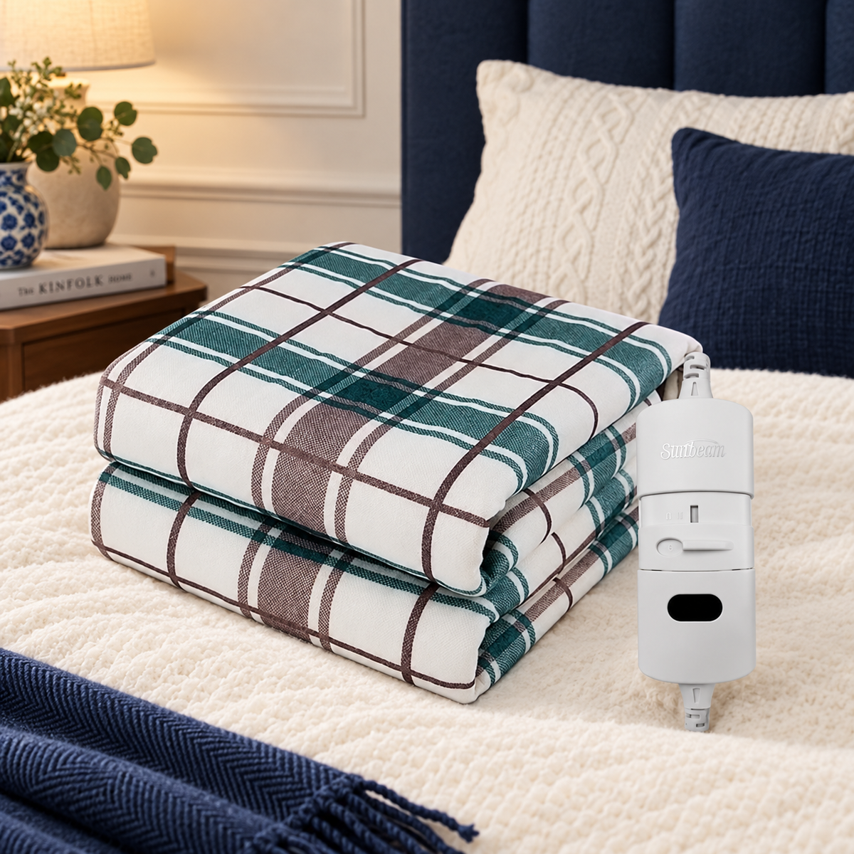 Electric Heated Blanket – Soft Plush, 3 Sizes & Heat Control