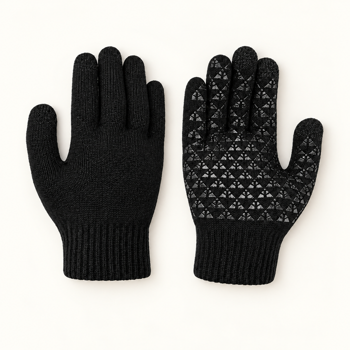 USB Heated Knitted Gloves – Touchscreen & Non-Slip Grip