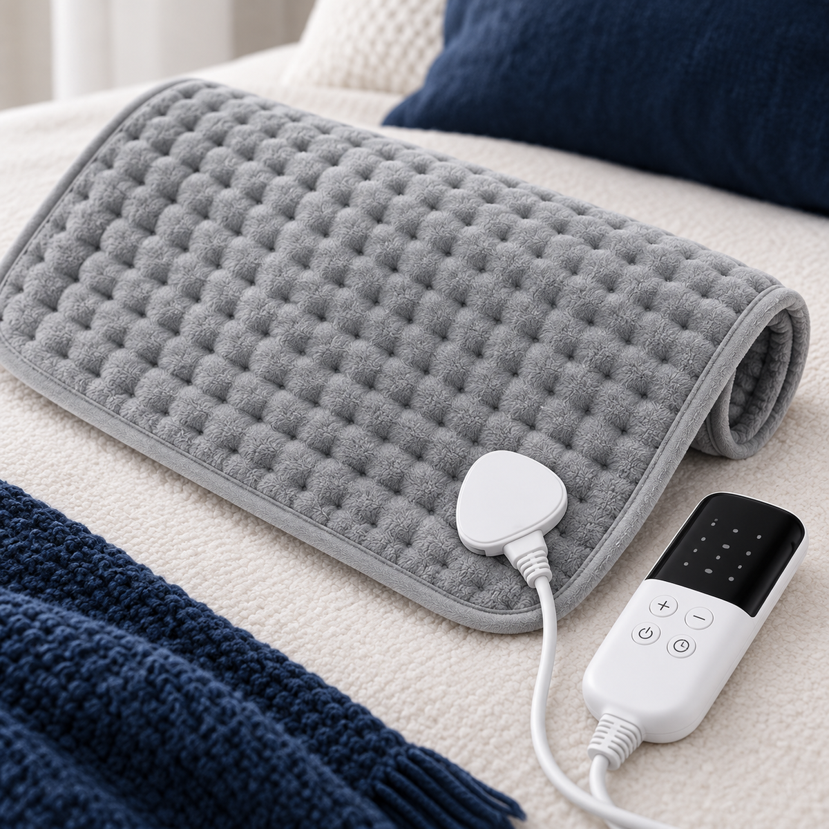 Electric Heating Pad for Back & Body – 9 Heat Settings & Timer