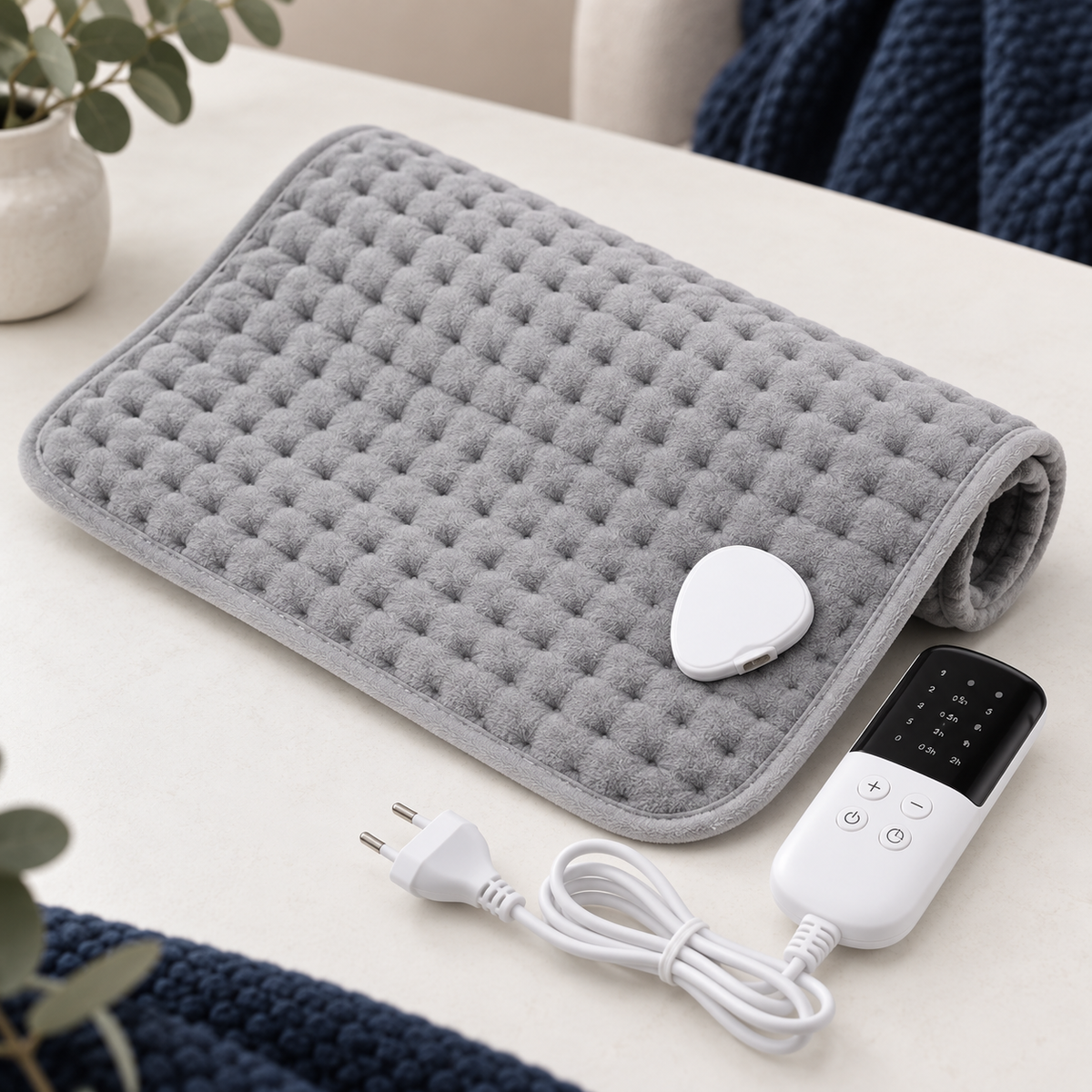 Electric Heating Pad for Back & Body – 9 Heat Settings & Timer