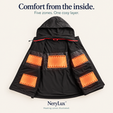 Men’s Heated Softshell Jacket – 5 Heating Zones