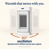 Compact Oscillating Fan Heater – 800/1200 W & Remote Control