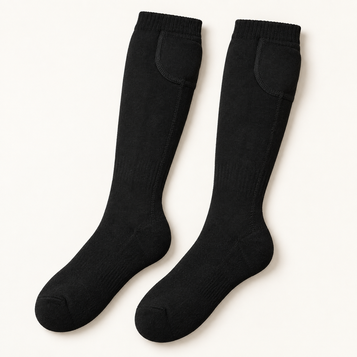 Rechargeable Heated Socks – Cotton Knit, Batteries Included