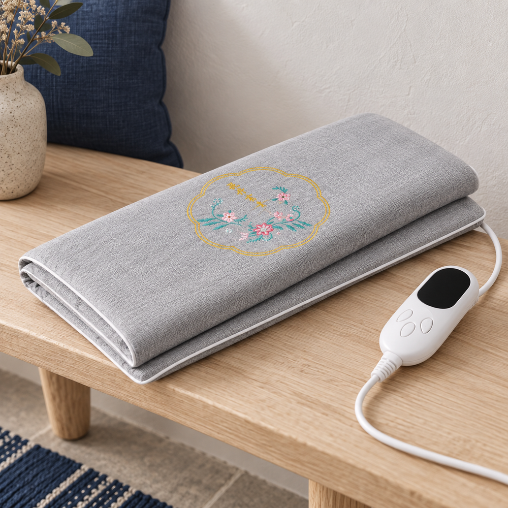 Electric Heating Pad – Grey Moxa Warming Mat for Home
