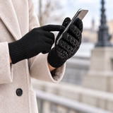 USB Heated Knitted Gloves – Touchscreen & Non-Slip Grip