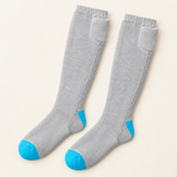 Rechargeable Heated Socks – Cotton Knit, Batteries Included