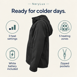 Men’s Heated Softshell Jacket – 5 Heating Zones