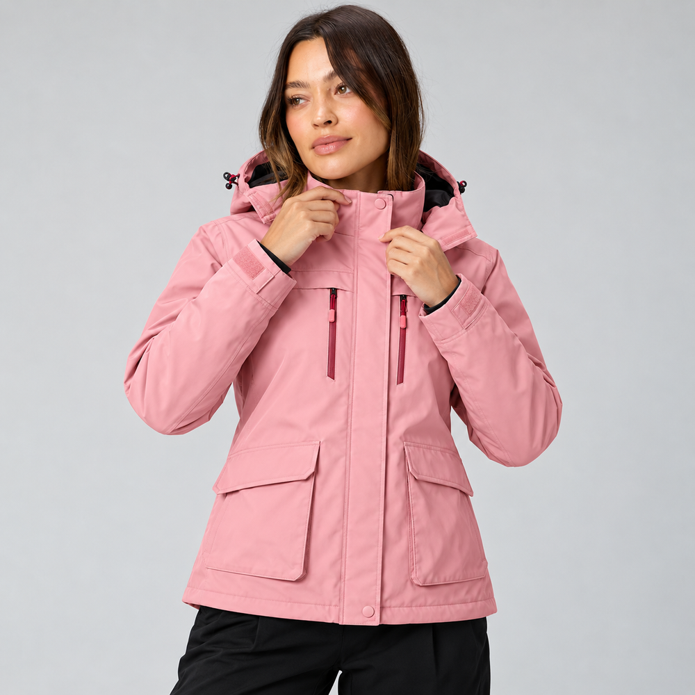 Women’s Heated Hooded Jacket – Lightweight Colour Trail