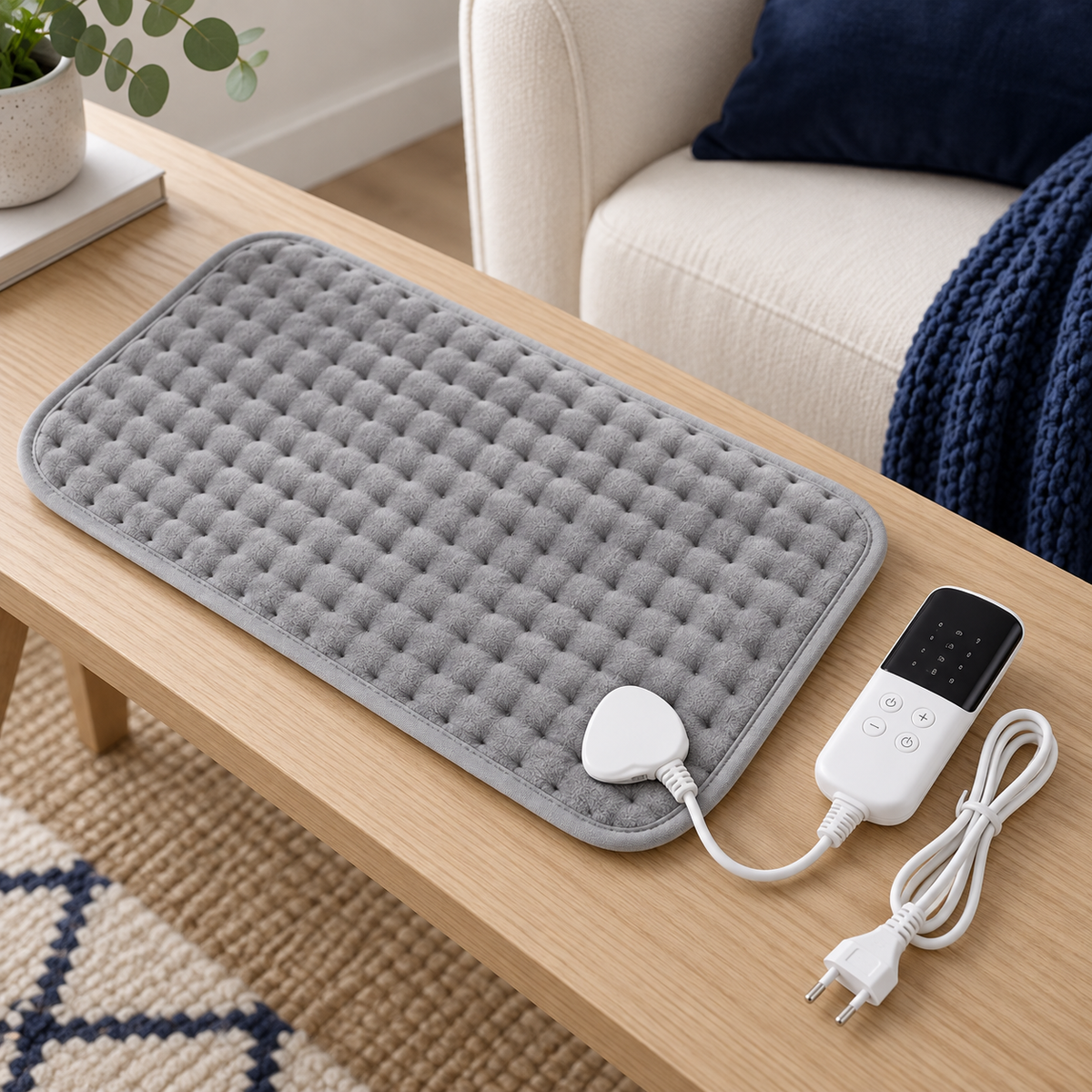 Electric Heating Pad for Back & Body – 9 Heat Settings & Timer