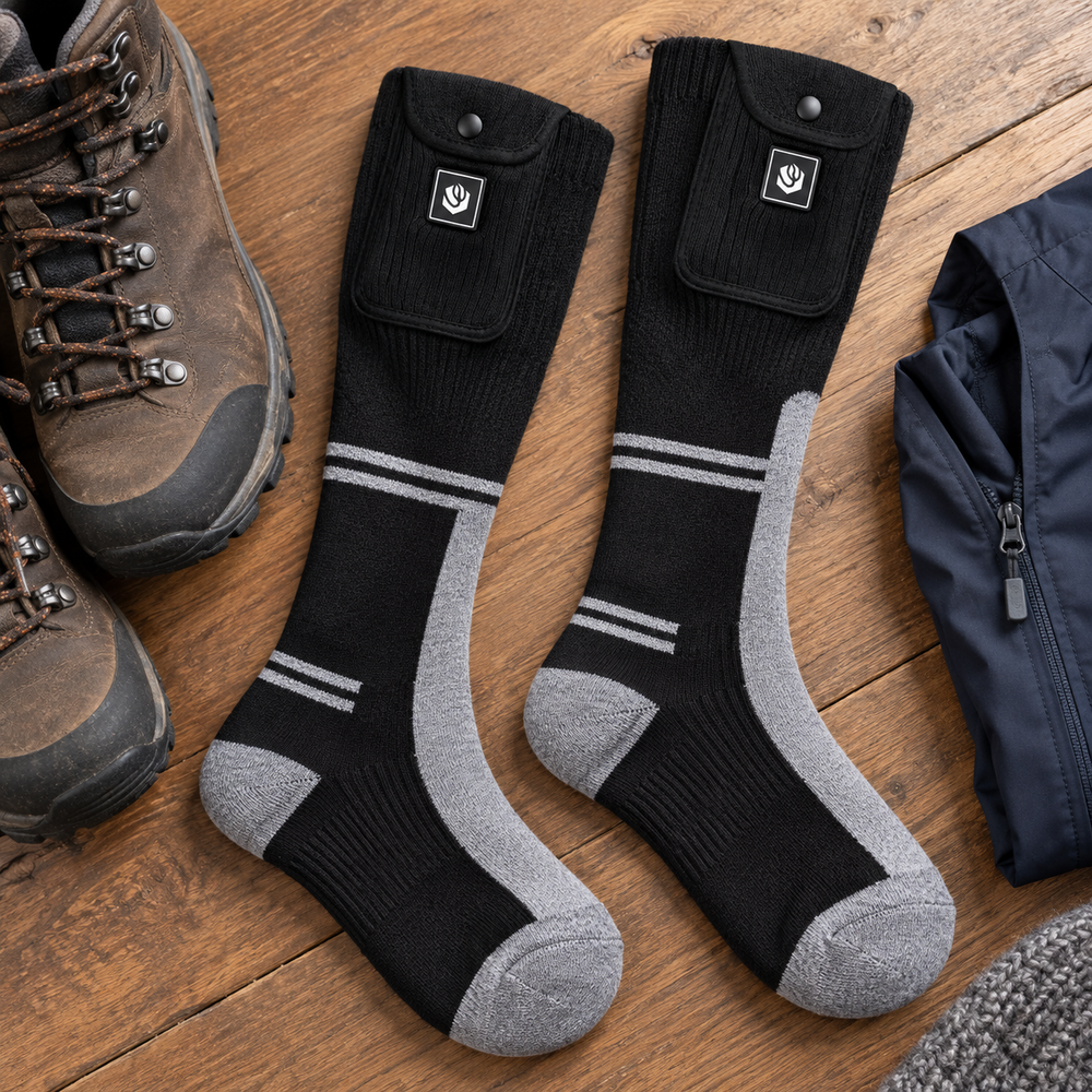 Wasoto WS002 Heated Socks – 3 Heat Settings & App Control