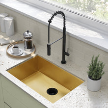 Rivage 58,4 × 45,7 cm acier inoxydable, simple Basin, Undermount évier de cuisine, or