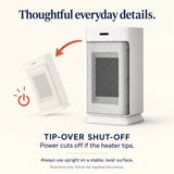 Compact Oscillating Fan Heater – 800/1200 W & Remote Control
