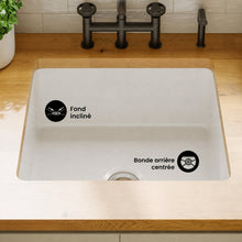 Rochelle 61 × 45,7 cm ceramic simple basin, drop-in/undermount kitchen vasque
