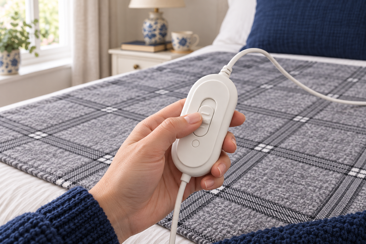 Electric Underblanket with Thermostat – Heated Bed Warmer
