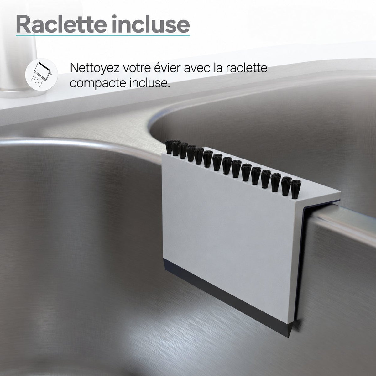 Ouvert 63,5 × 55,9 cm acier inoxydable simple Basin Top-Mount évier de cuisine