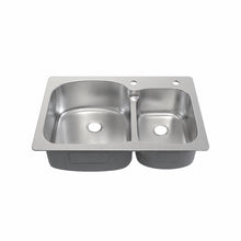Ouvert 83,8 × 55,9 cm acier inoxydable, Dual Basin, Top-Mount évier de cuisine