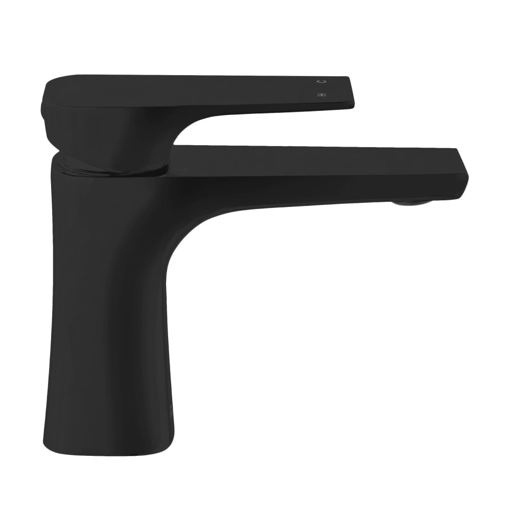 Monaco monotrou, monocommande, mitigeur de lavabo – finition noir mat