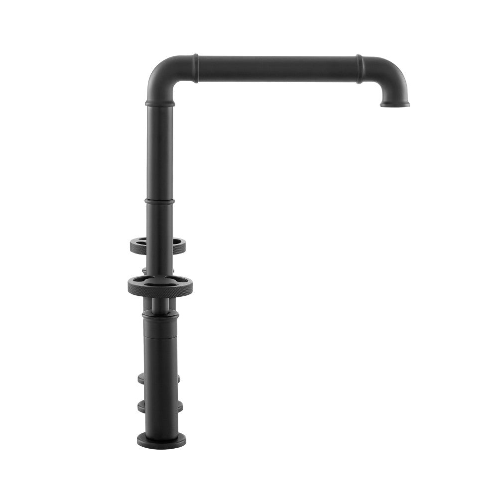 Avallon Pro Widespread mitigeur de cuisine avec Side Sprayer – finition noir mat