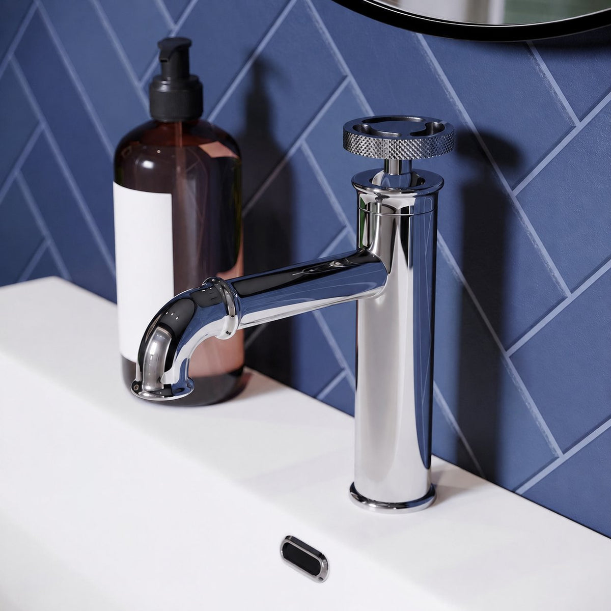 Avallon monotrou, monocommande Wheel, mitigeur de lavabo – finition Chrome