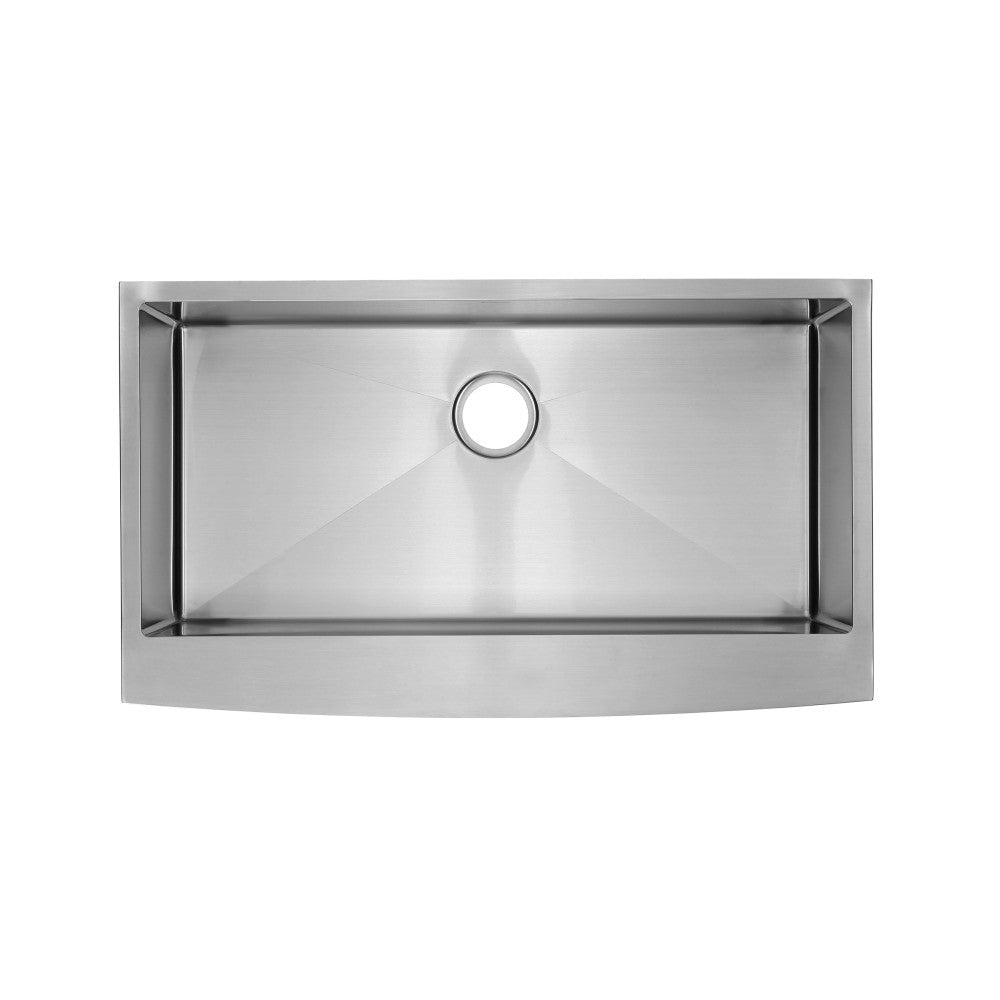 Rivage 91,4 × 53,3 cm acier inoxydable, simple Basin, Farmhouse évier de cuisine avec Apron