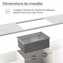 Rivage 81,3 × 48,3 cm simple Basin Undermount Kitchen Workstation vasque