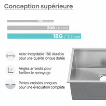 Rivage 83,8 × 48,3 cm simple Basin Undermount Kitchen Workstation vasque