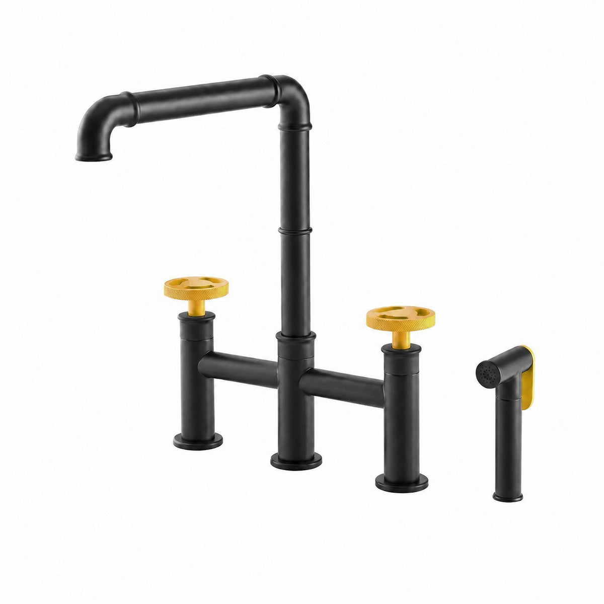 Avallon Pro mitigeur de cuisine – finition noir mat & Yellow