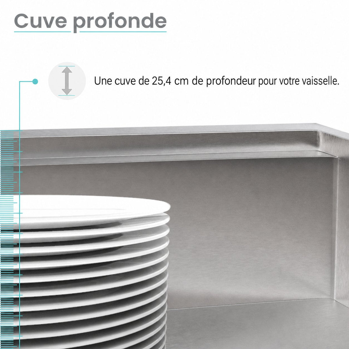 Rivage 76,2 × 55,9 cm simple Basin Apron Kitchen Workstation vasque