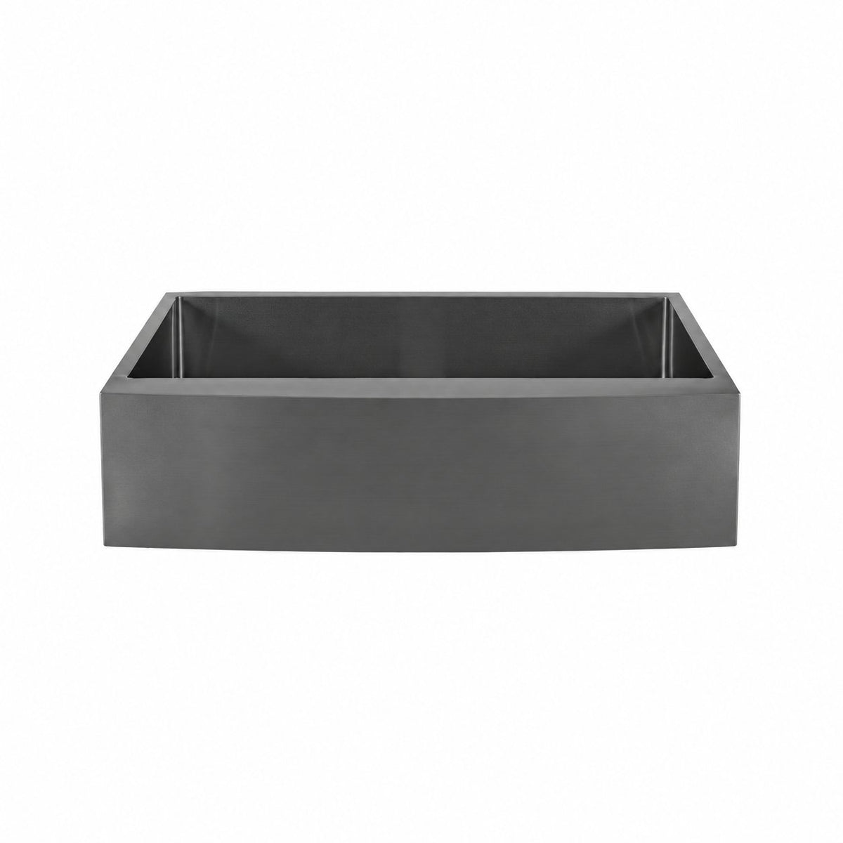 Rivage 91,4 × 53,3 cm acier inoxydable, simple Basin, Farmhouse évier de cuisine avec Apron – finition noir