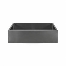 Rivage 91,4 × 53,3 cm acier inoxydable, simple Basin, Farmhouse évier de cuisine avec Apron – finition noir