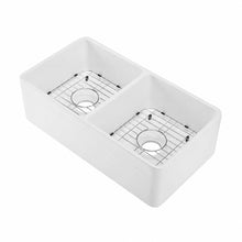 Delice 86,4 cm double Basin céramique Farmhouse évier de cuisine – finition blanc brillant