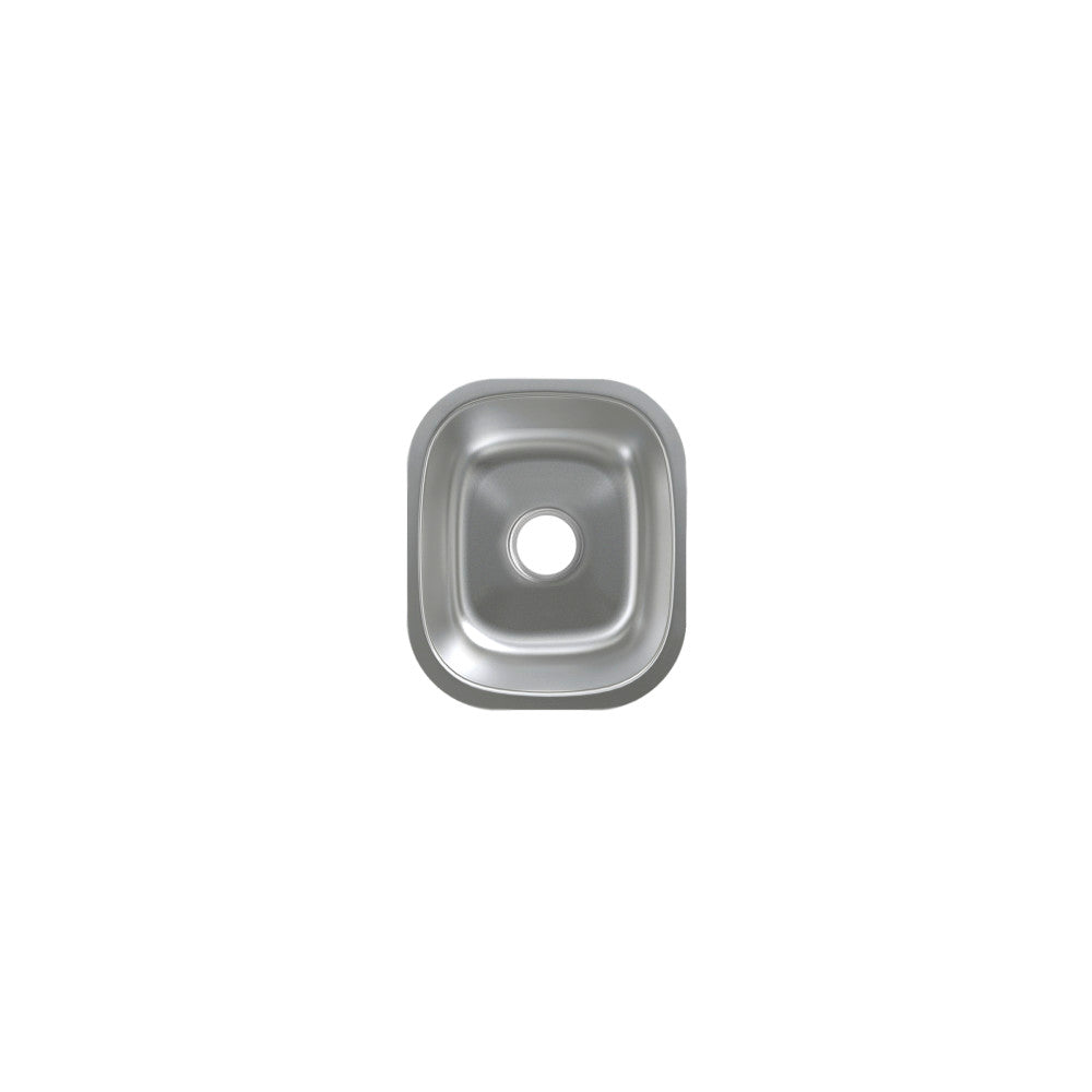 Toulouse 33 × 38,1 cm acier inoxydable simple Basin Undermount évier de cuisine