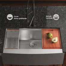 Rivage 83,8 × 55,9 cm simple Basin Apron Kitchen Workstation vasque