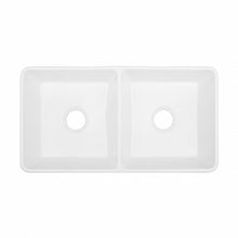 Delice 86,4 cm double Basin céramique Farmhouse évier de cuisine – finition blanc brillant