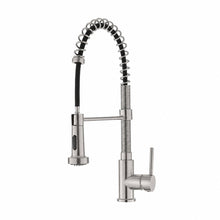 Nouvet Poignée unique, Pull-Down mitigeur de cuisine – finition nickel brossé