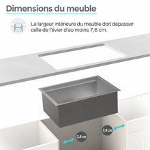 Rivage 55,9 × 48,3 cm simple Basin Undermount Kitchen Workstation vasque