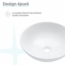 Classe 16 céramique vasque – finition Shiny blanc