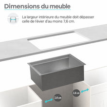 Tourner 81,3 cm 18 Gauge acier inoxydable Undermount évier de cuisine – finition noir mat