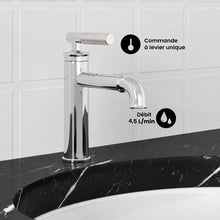 Avallon monotrou, monocommande Sleek, mitigeur de lavabo – finition Chrome