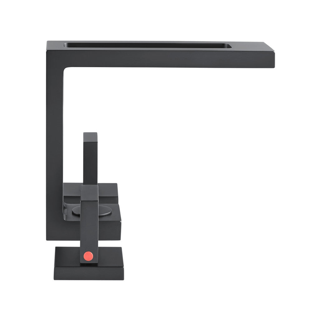 Pierre Widespread, double Handle, mitigeur de lavabo – finition noir mat