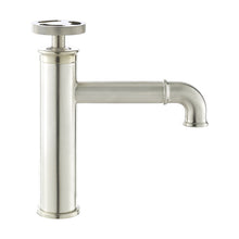 Avallon monotrou, monocommande Wheel, mitigeur de lavabo – finition nickel brossé
