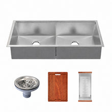 Rivage 114,3 × 48,3 cm Dual Basin Undermount Kitchen Workstation vasque